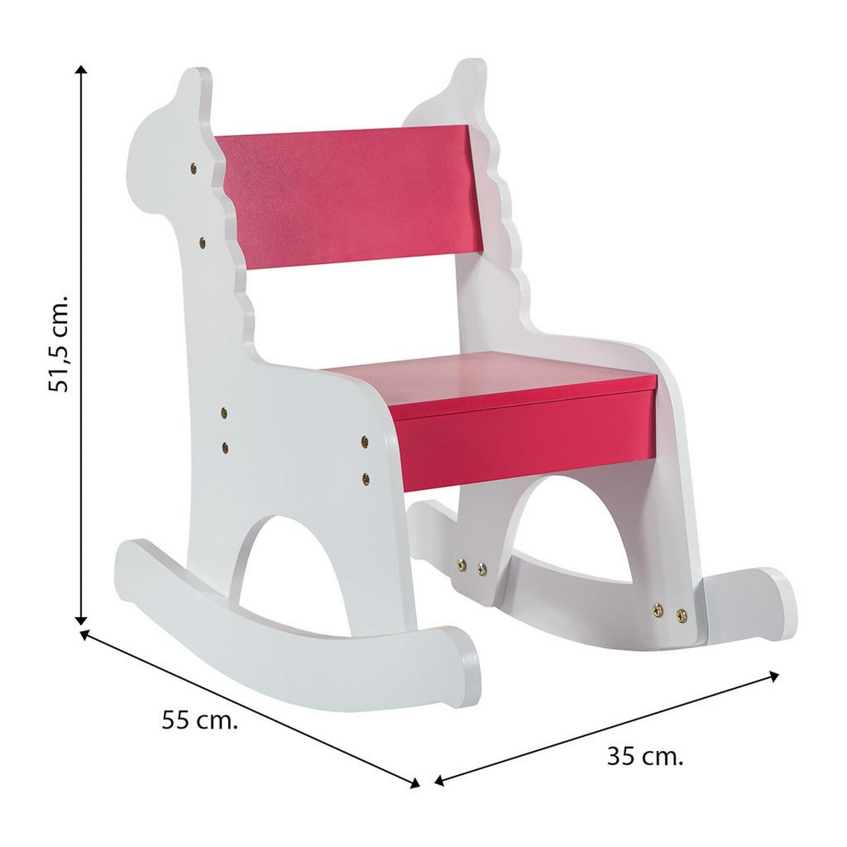 KINDERSESSEL aus Holz, pink, 33x55x52cm - Rosa, Holzwerkstoff (33/51.5/55cm) - Wanderlust