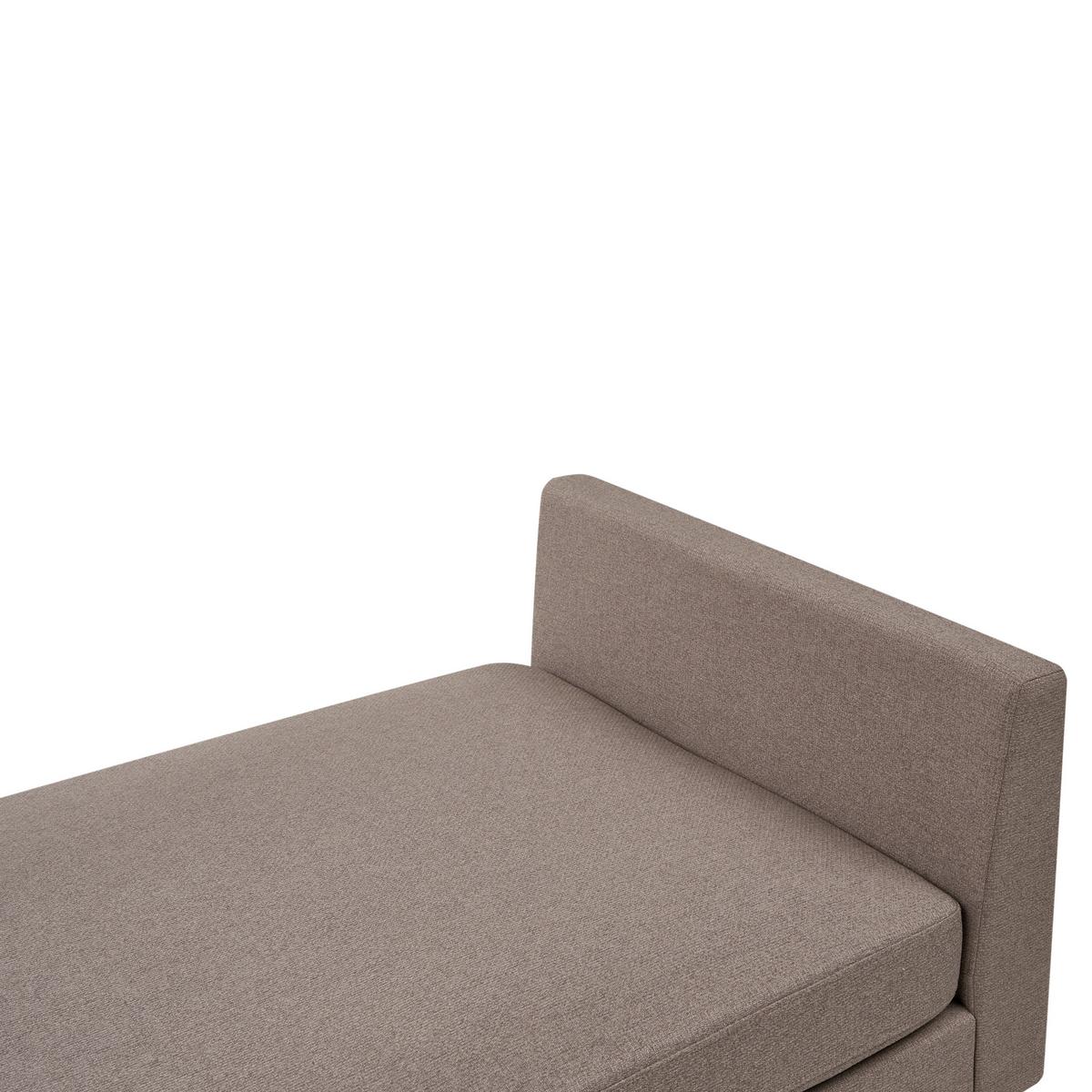 CHAISELONGUE Stoff Taupe Archiane - Taupe/Beige, Textil (170/60/85cm) - Beliani