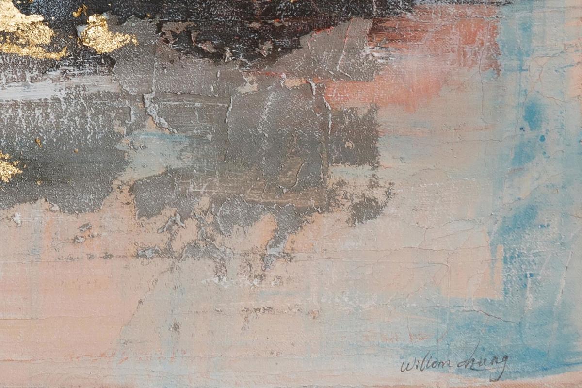 ACRYLBILD HANDGEMALT 120/60 cm - Beige/Grau, Holz/Textil (120/60cm) - KUNSTLOFT