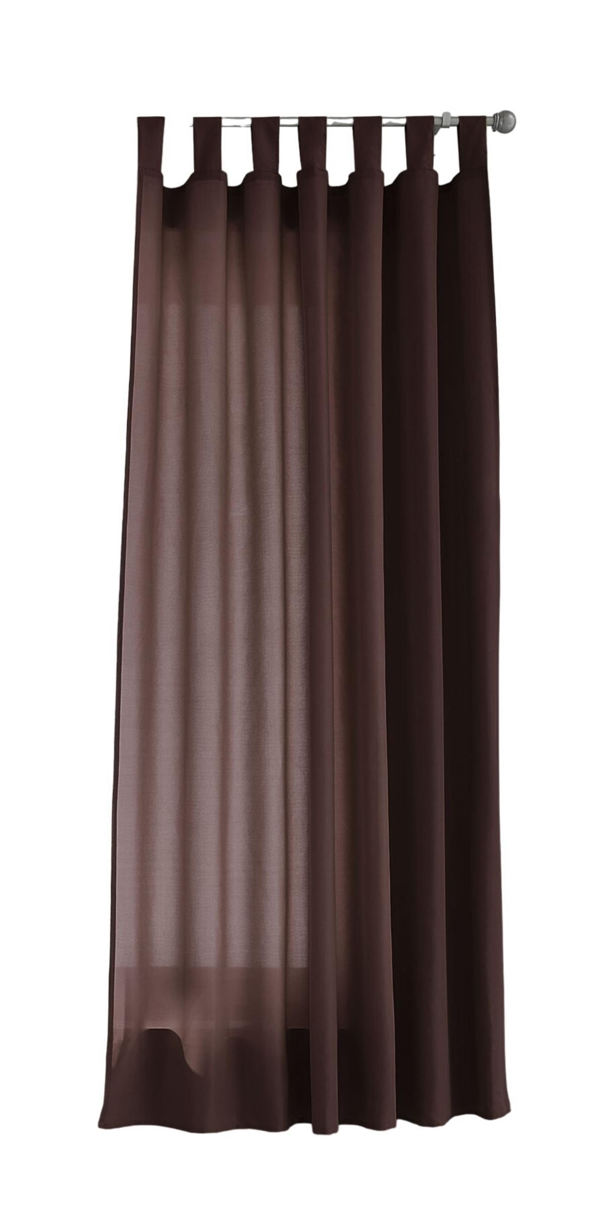 VORHANG POTSDAM HxB 175x140 cm Braun - Braun, Textil (140/175cm) - Gardinenbox