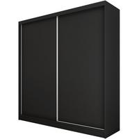 SCHWEBETÜRENSCHRANK Mario 200/216/61 schwarz - Schwarz, Holzwerkstoff (200/216/61cm) - Beautysofa