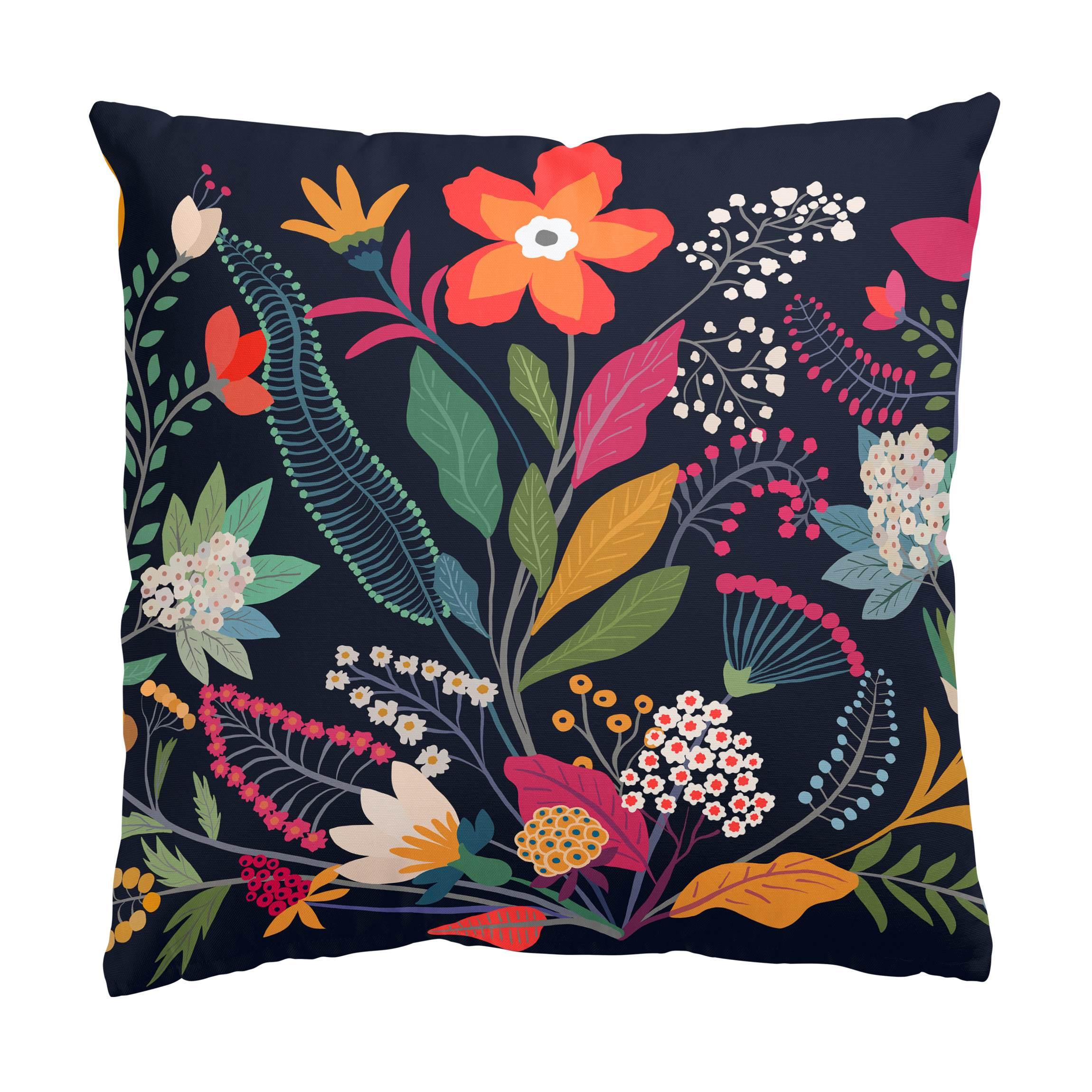 KISSENBEZUG Mexikanische Blumen 40/40 cm - Multicolor, Textil (40/40cm) - Bilderwelten