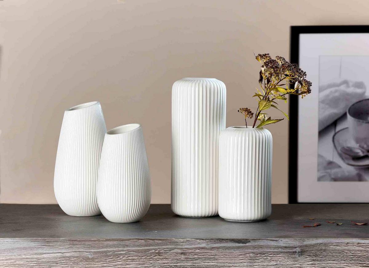 VASE Alma weiß 16 cm - Weiß, Keramik (16cm) - Ritzenhoff Breker