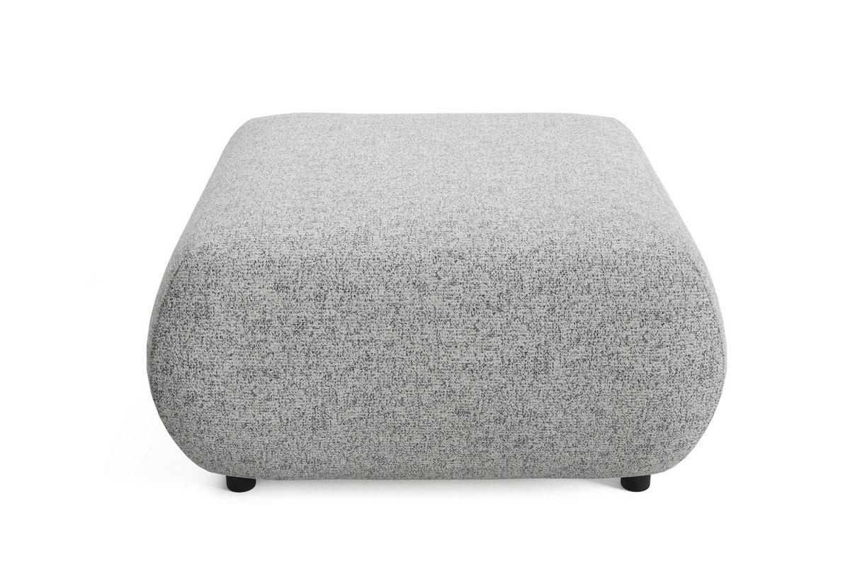 POLSTERHOCKER DELTA Modern Sitzhocker, Fußhocker Grau - Grau, Holzwerkstoff/Kunststoff (88/41/88cm) - MASSENO