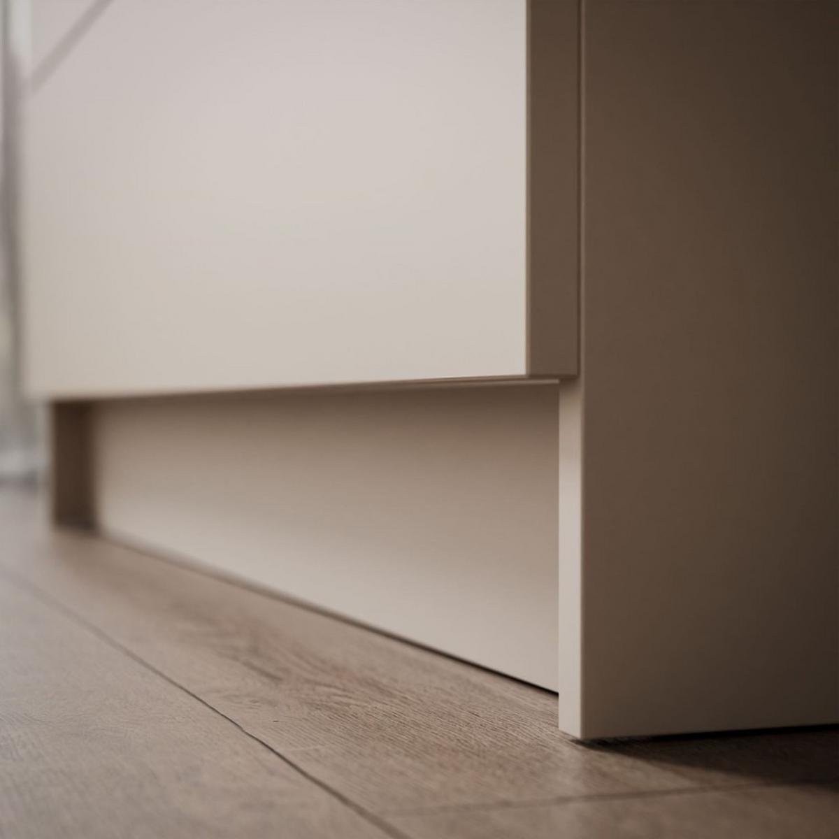 KLEIDERSCHRANK AUREL KASCHMIR 2D2S mit Schubladen - Kaschmir, Holzwerkstoff (100/210/57cm) - Lookway