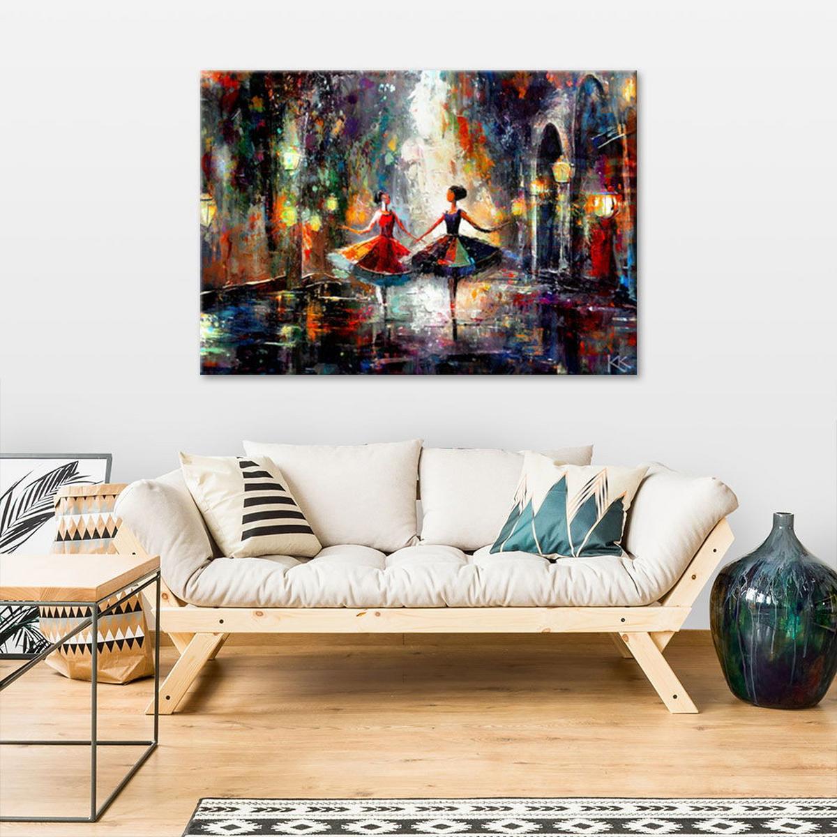 KUNSTDRUCK Lila 60/40 cm - Lila, Textil (60/40cm) - KUNSTLOFT