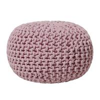 POUF Conrad 40/40/25 cm - Pink, Naturmaterialien/Textil (40/25/40cm) - Beliani