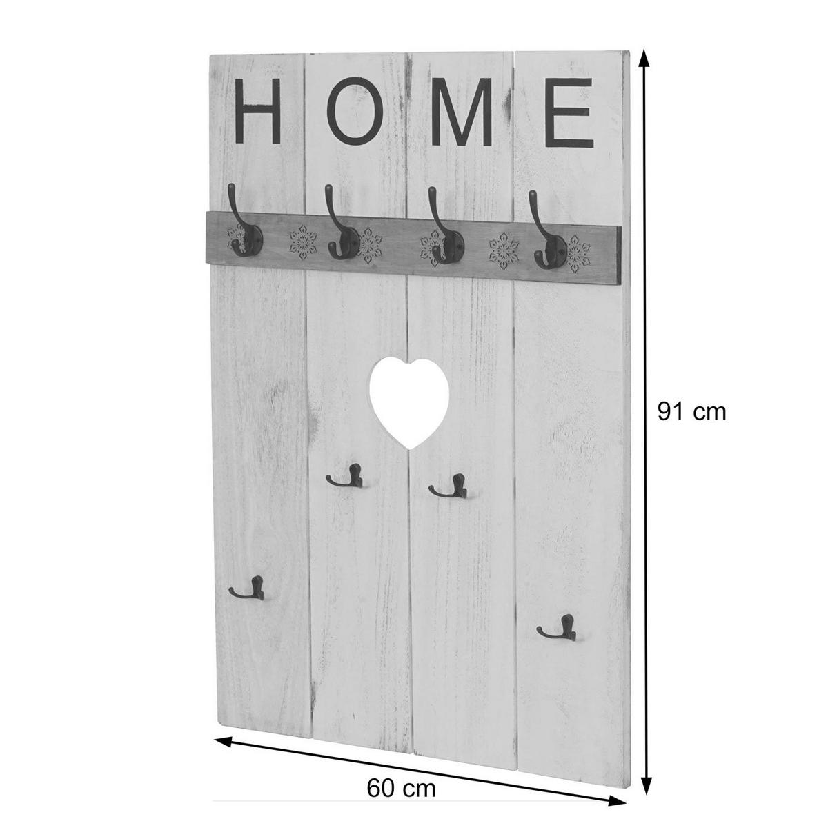 WANDGARDEROBE HOME SHABBY-LOOK Beige - Beige, Holz (60/91/8cm) - MCW