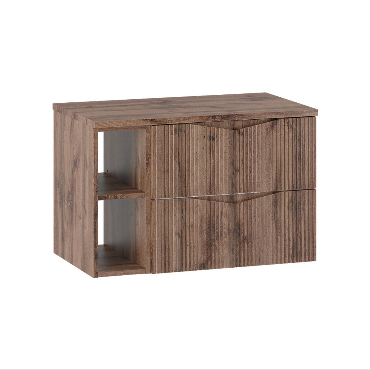 WASCHTISCHUNTERSCHRANK 80.6cm Tao Holz - Braun, Holzwerkstoff (80.6/52.2/46.5cm) - Petits-meubles