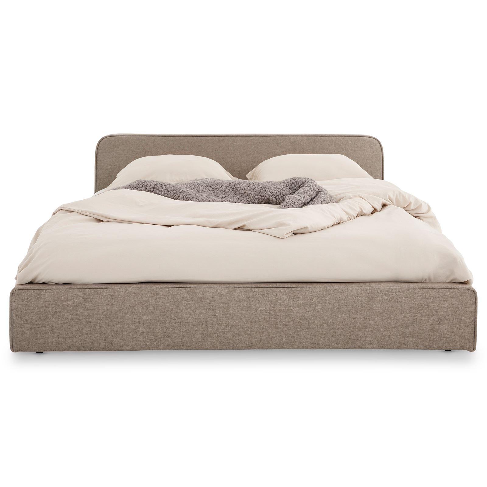 POLSTERBETT MARINI 140X200 CM - Greige, Textil (140/200cm) - IDIMEX