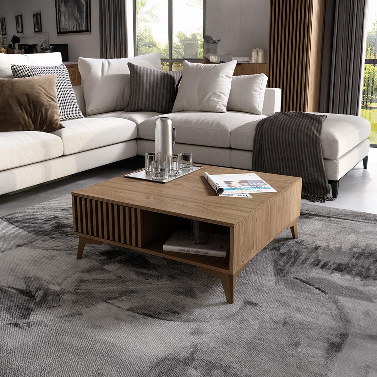 COUCHTISCH Esteban Holz - Braun, Holzwerkstoff (40/150/40cm) - Petits-meubles