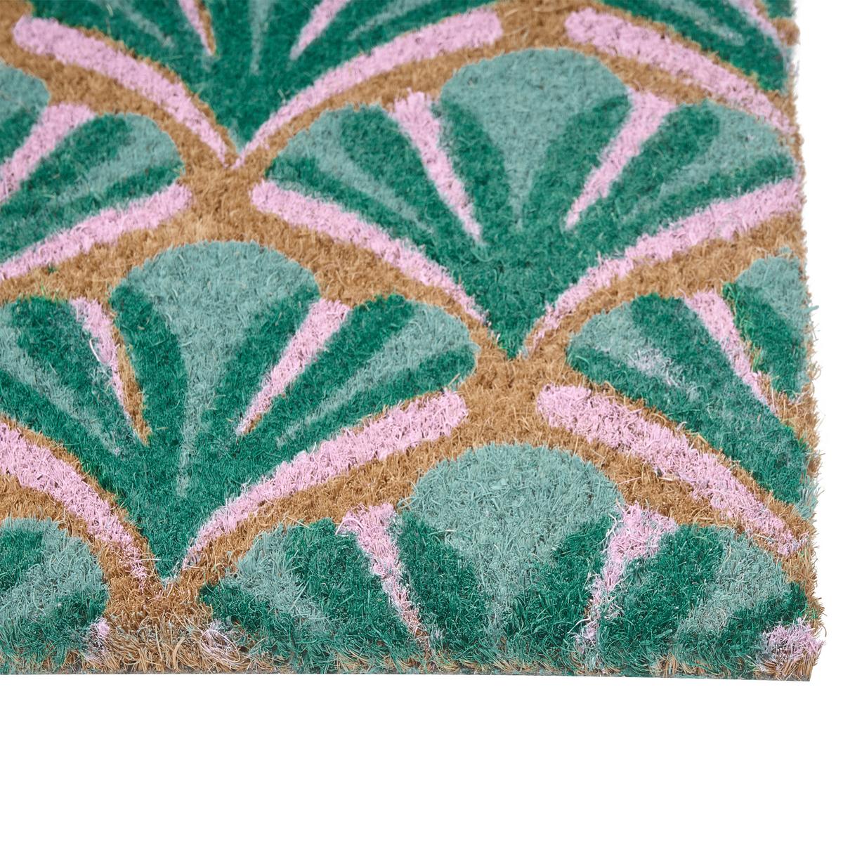 FUSSMATTE Grün 45/75 cm Kokosfasern Tatalik - Grün, Textil (45/75cm) - Beliani