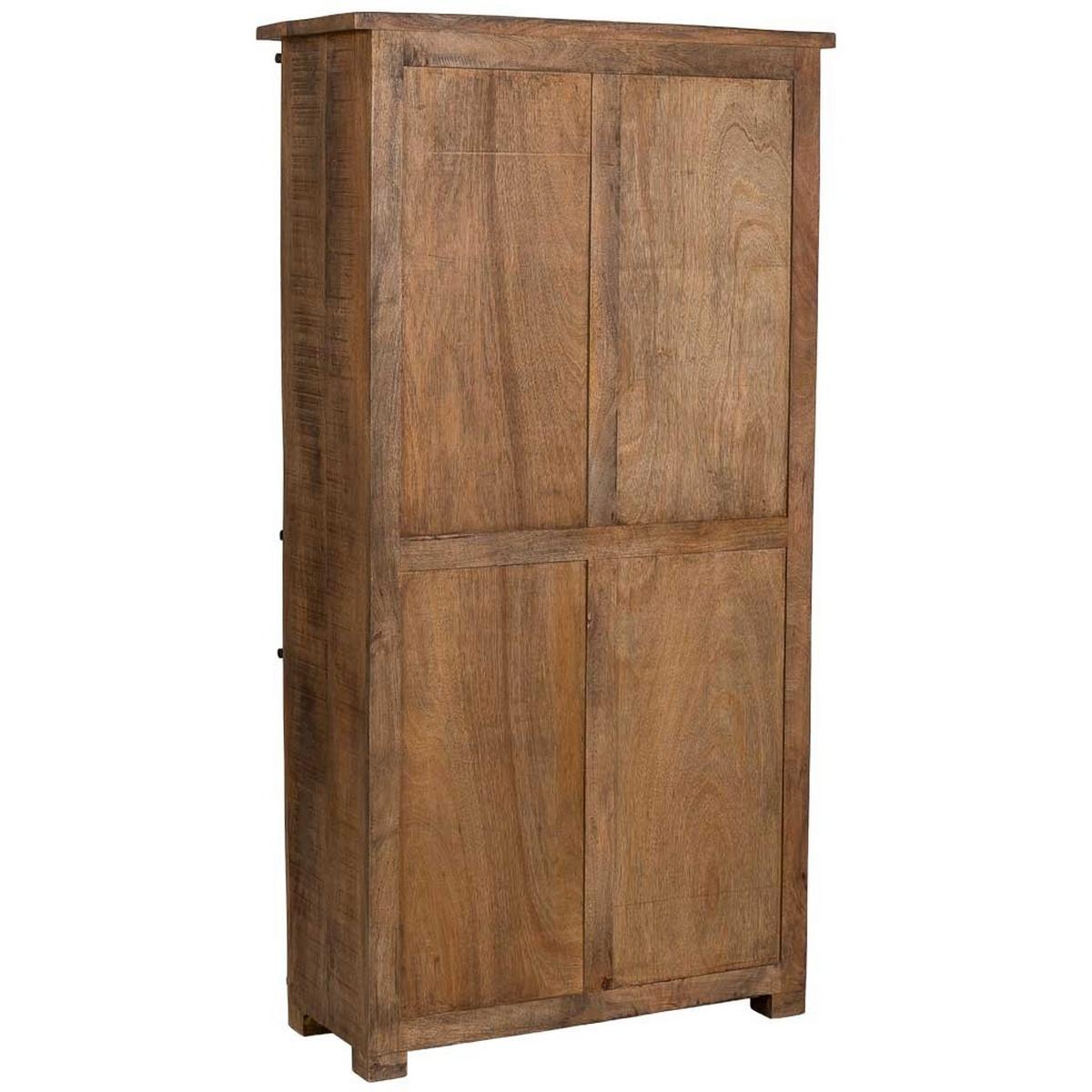KLEIDERSCHRANK aus holz 100x42x190cm - Braun, Holz (100/190/42cm) - Wanderlust