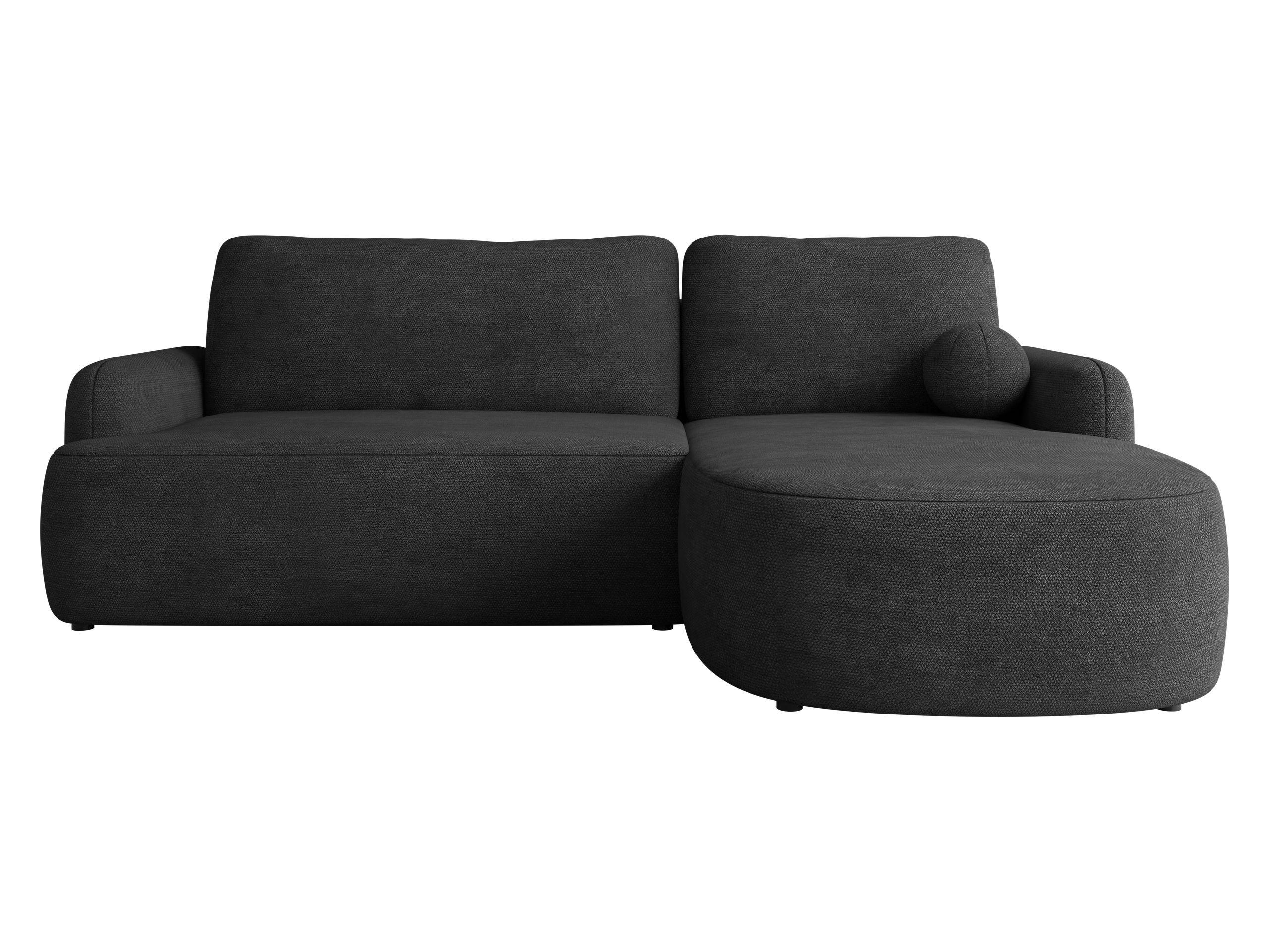 ECKSOFA Loridu, Seite: Rechts - Anthrazit/Schwarz, Holz/Kunststoff (250/174cm) - MIRJAN24