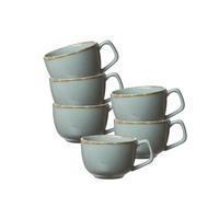 KAFFEETASSEN Casa blau 200 ml 6er Set - Blau, Keramik (0.2L) - Ritzenhoff Breker