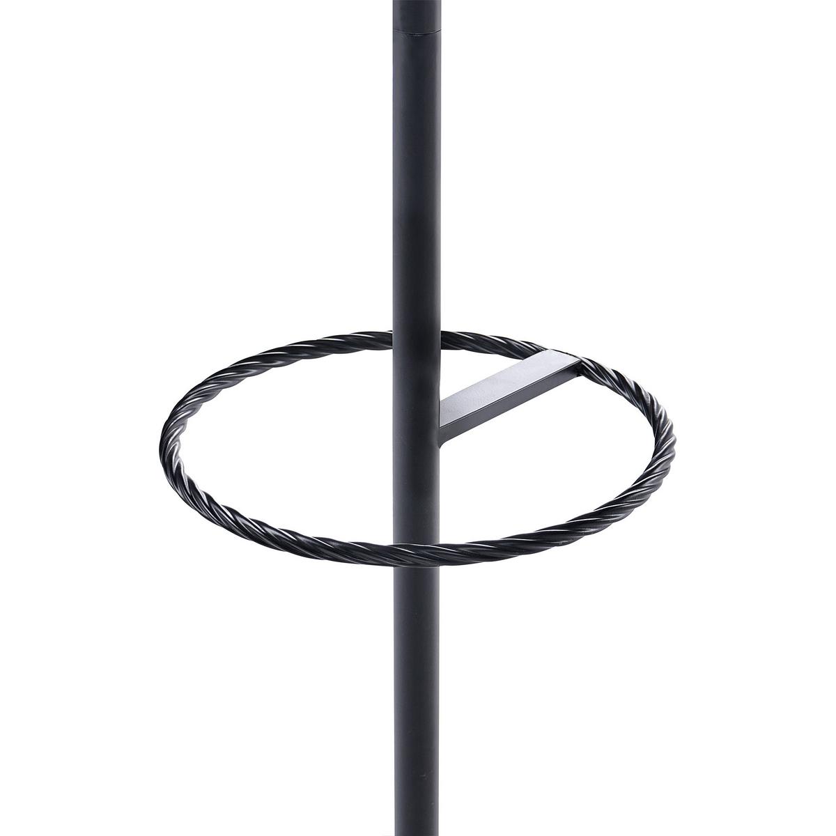GARDEROBENSTÄNDER Schwarz Gillam - Schwarz, Metall (30/180/30cm) - Beliani