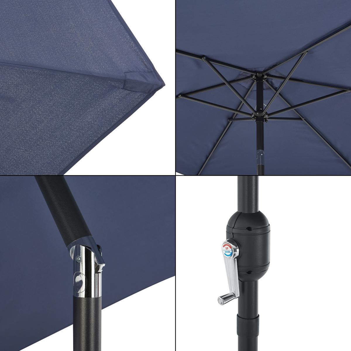 SONNENSCHIRM Altino - Dunkelblau, Textil/Metall (270/270cm) - casa.pro