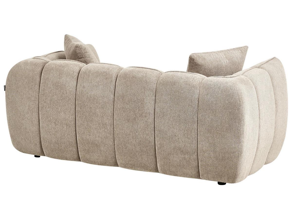 2-SITZER-SOFA Stoff Taupe Ness - Taupe, Textil (170/68/85cm) - Beliani