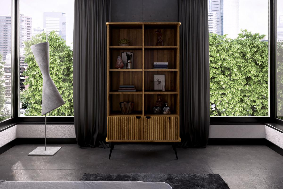 BÜCHERREGAL LINA Wildeiche - Wildeiche, Holz (97/176/46cm) - byoak