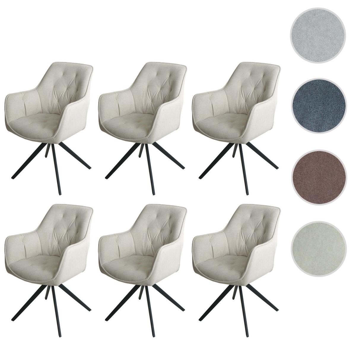 ESSZIMMERSTUHL Beige 6er-Set - Beige, Textil (55/87/60cm) - MCW