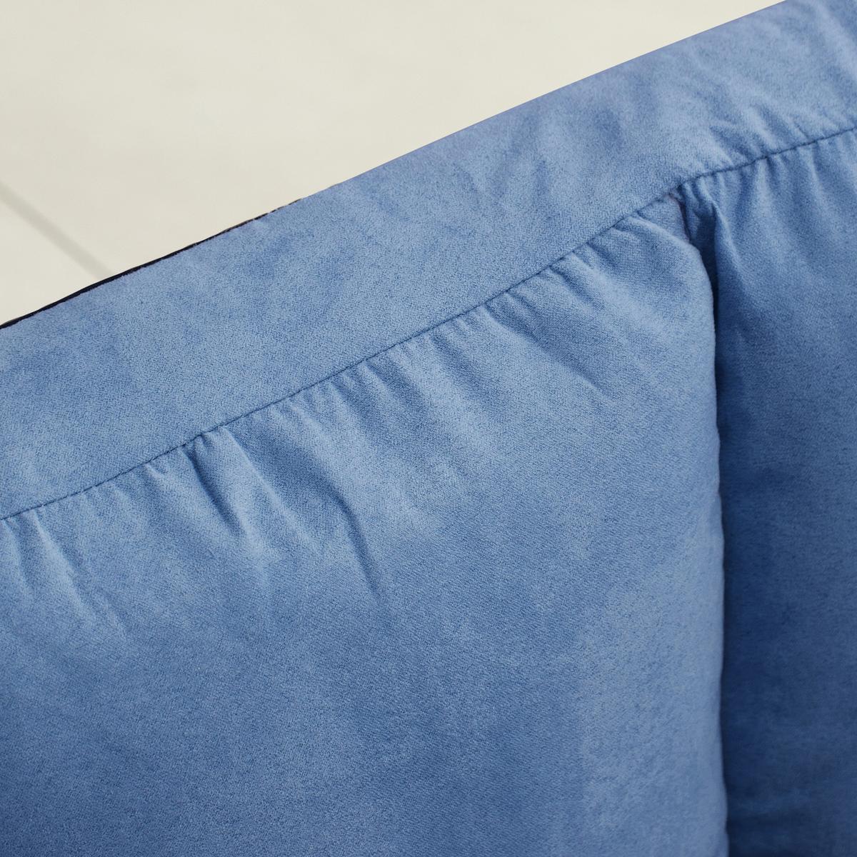 BODENSTUHL 2-in-1 Bodensessel Bett mit Rückenlehne 3 Positionen Verstellbar - Blau, Textil/Metall (73/60/102cm) - HOMCOM