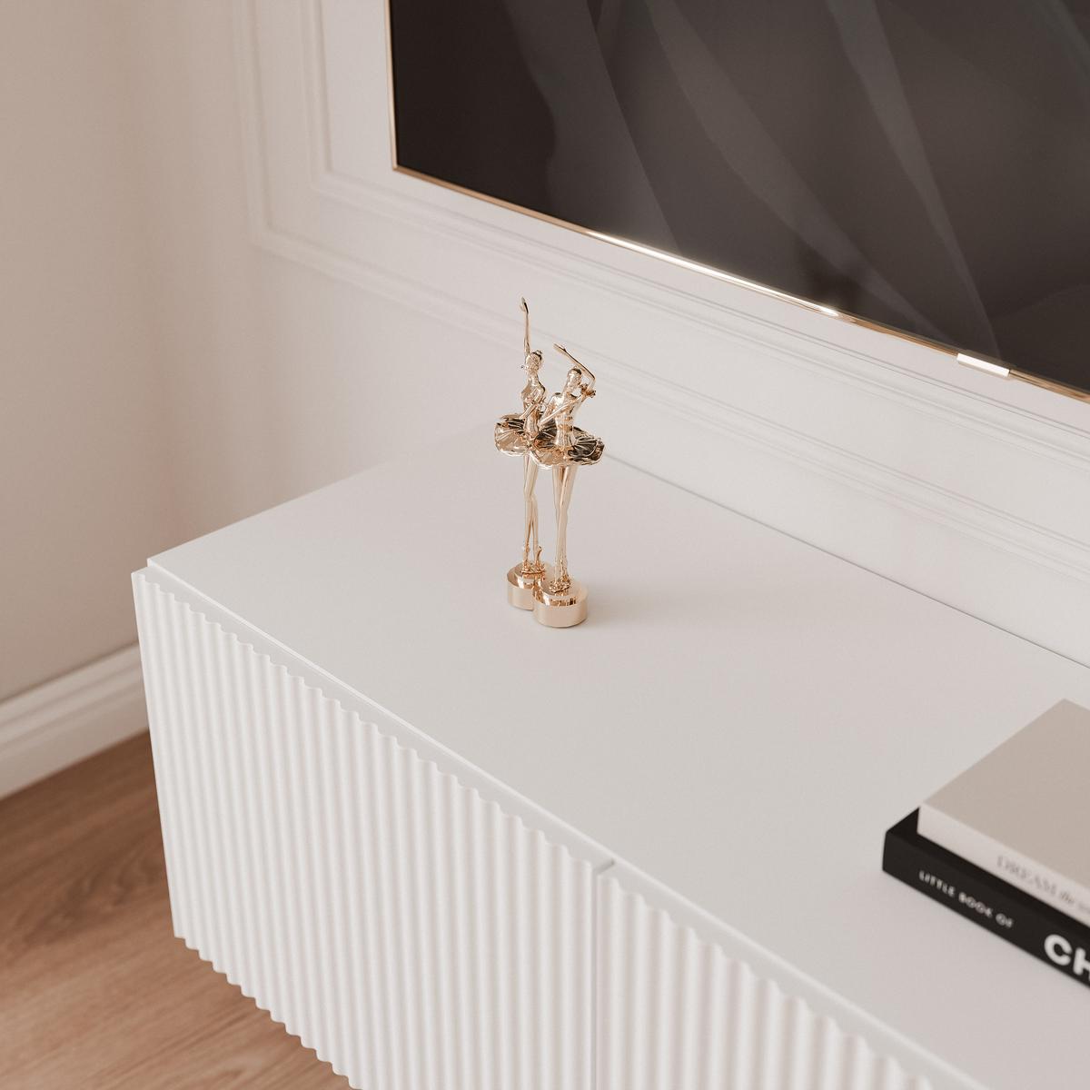 TV-LOWBOARD ANGEL Weiß hängend mit LED-Beleuchtung 100 cm - Weiß, Holzwerkstoff (100/36/40cm) - Idohome