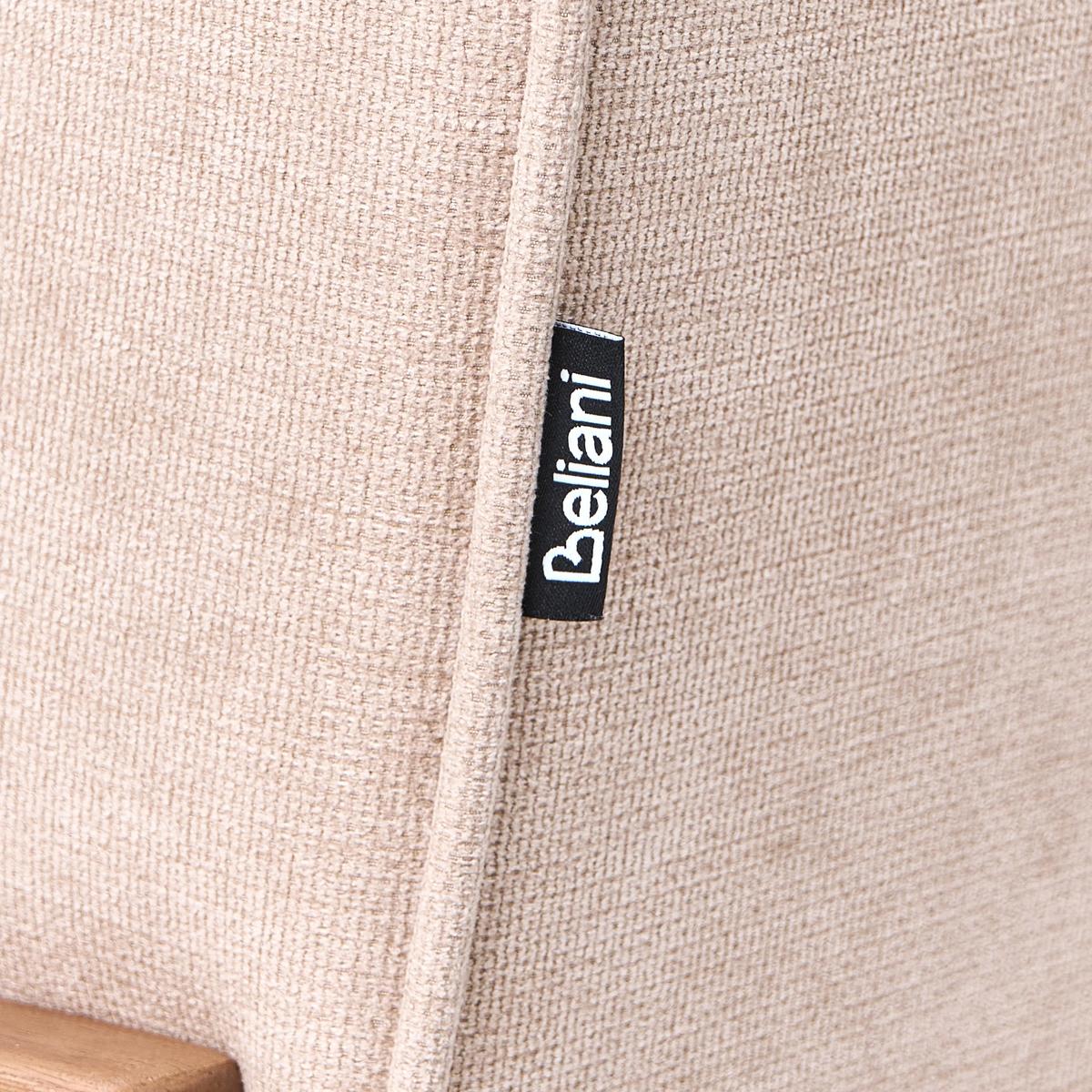 SESSEL Kunstleinen Beige Evje - Hellbraun, Textil (70/81/72cm) - Beliani