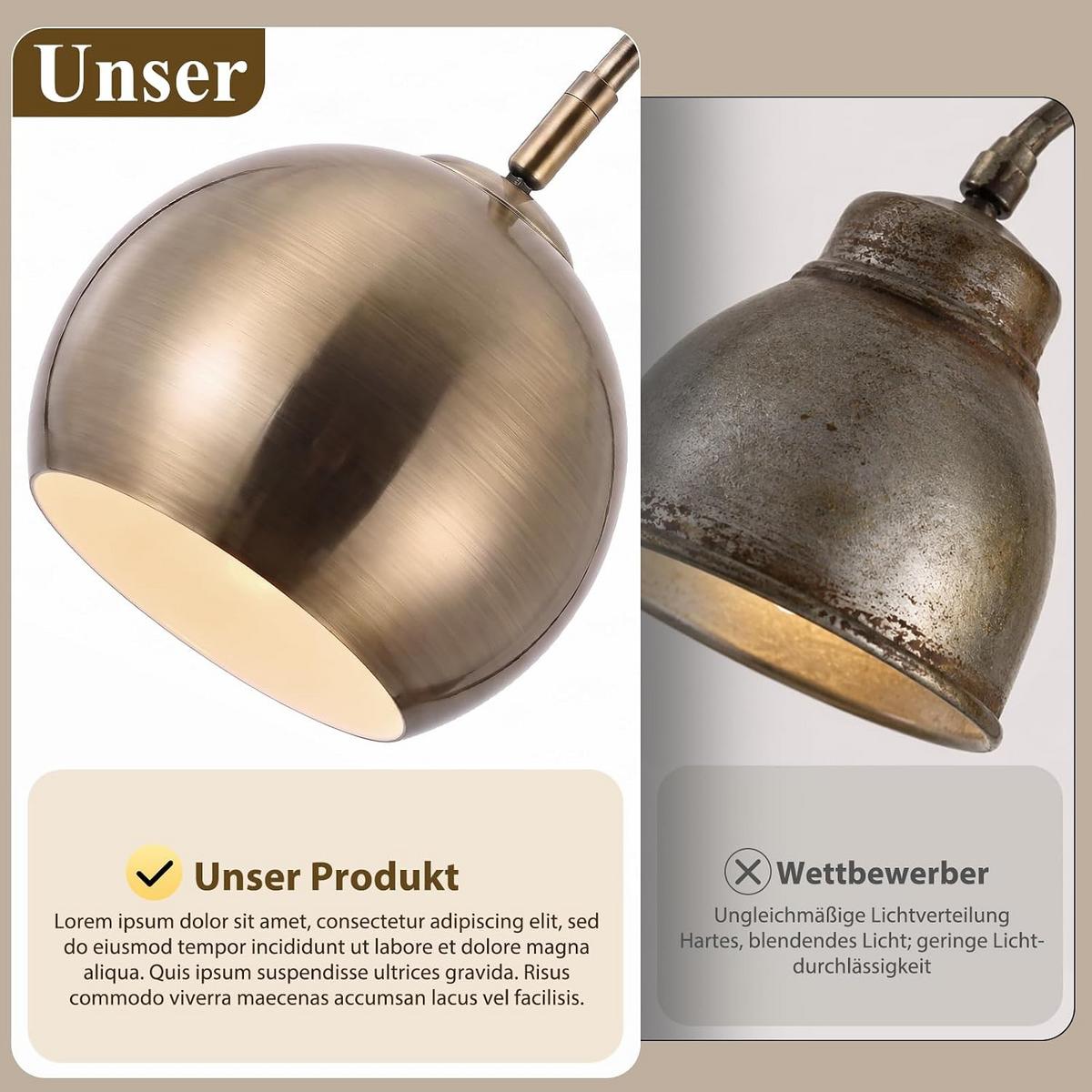 STEHLAMPE Vyvin 42/20/160 cm - Bronzefarben, Metall (42/20/160cm) - ZMH