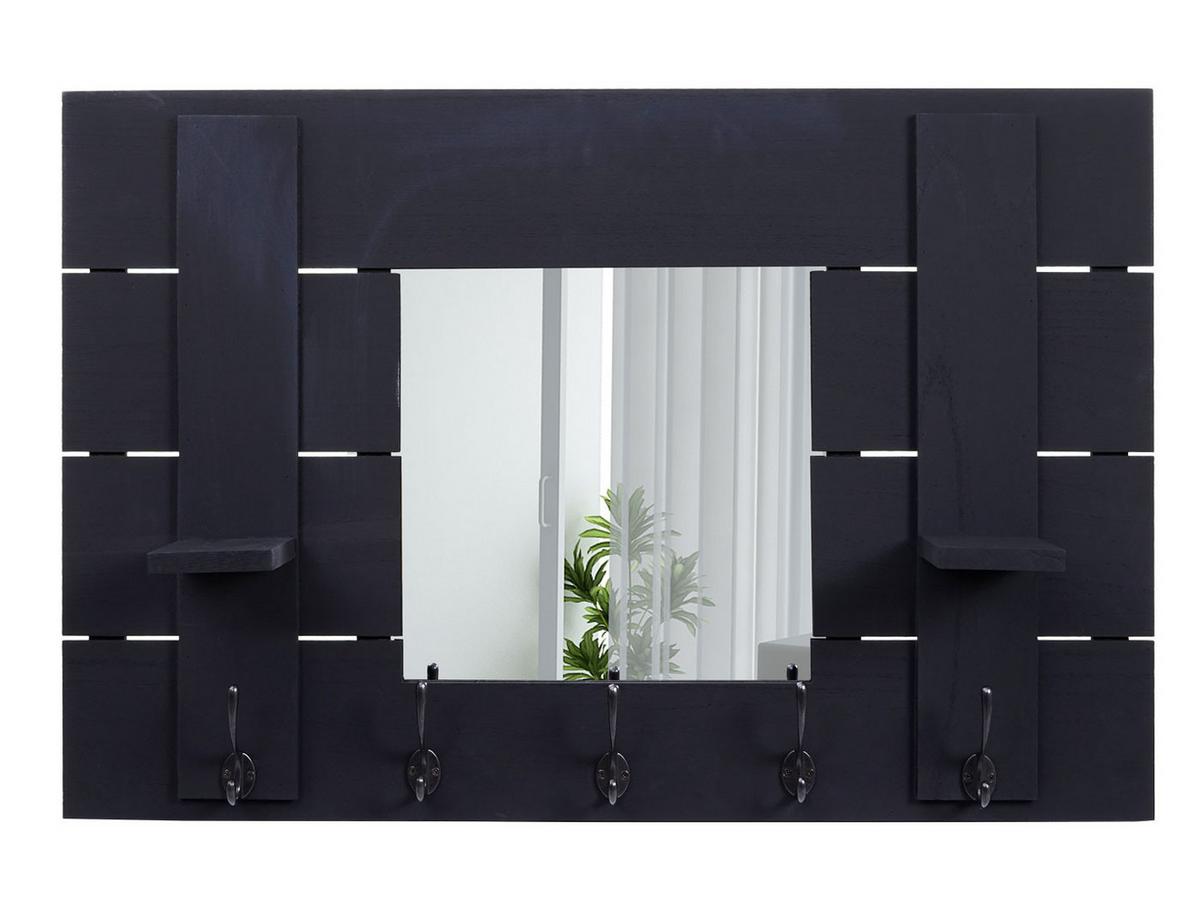 WANDGARDEROBE MIT SPIEGEL Grau - Grau, Holz (90/60/14cm) - MCW
