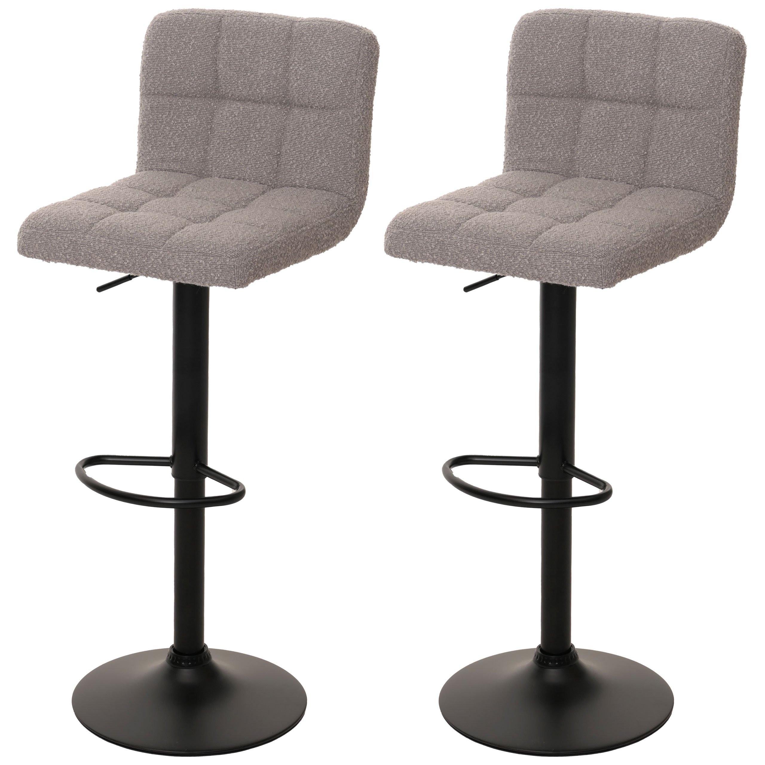 BARHOCKER Hellgrau 2er-Set - Hellgrau, Textil (38/107/41cm) - MCW