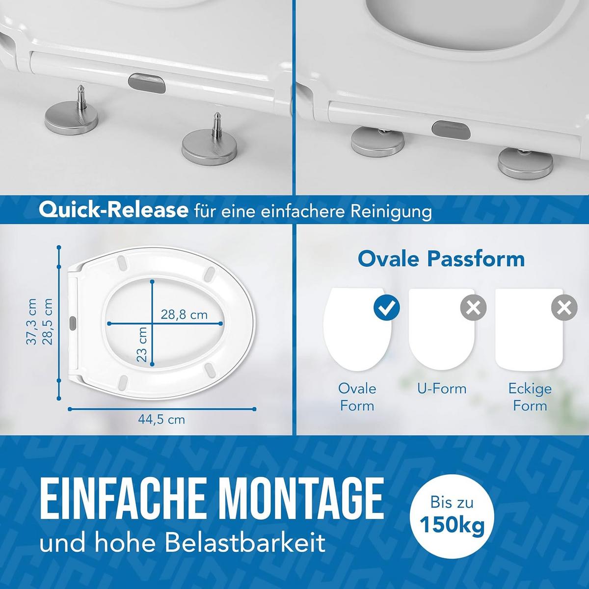 TOILETTENSITZ - Weiß, Kunststoff (37/46/46cm) - Lion Home	