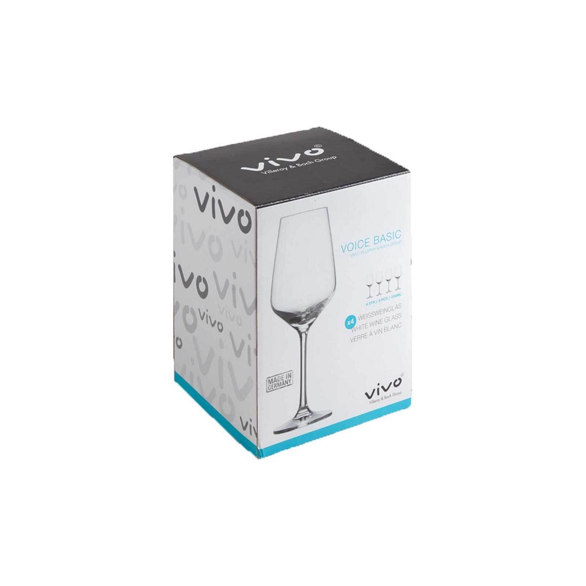 WEISSWEINGLÄSER Voice Basic transparent 120 ml 4er Set - Transparent, Glas (0.12L) - Villeroy & Boch