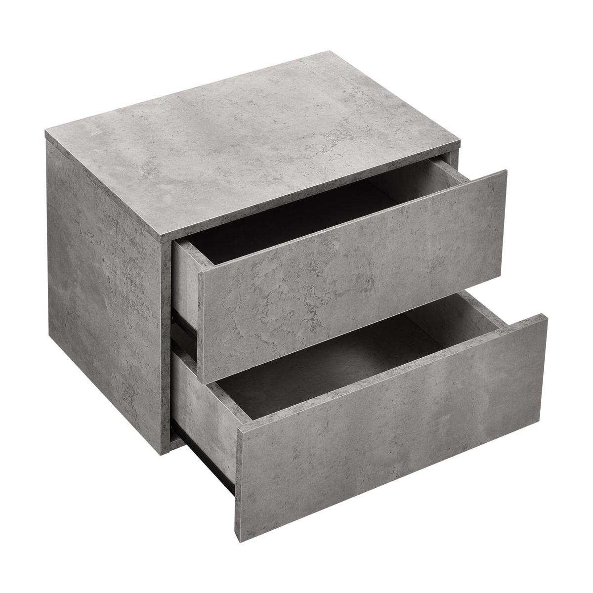 WANDREGAL Ampfing - Grau, Holzwerkstoff (40/30/29cm) - [en.casa]