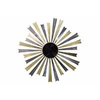 WANDDEKO Gold 110/110 cm - Silberfarben/Goldfarben, Metall (3/110/5cm) - KUNSTLOFT
