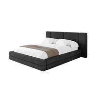 POLSTERBETT mit Bettkasten und Lattenrost, Bett mit Matratze H3/H4 - TEVO 140x200 Schwarz - Schwarz, Holzwerkstoff/Textil (140/200cm) - ALTDECOR