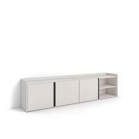 LOWBOARD, Beige, 207/35/50cm - Beige, Holzwerkstoff (207/50/35cm) - Skraut Home