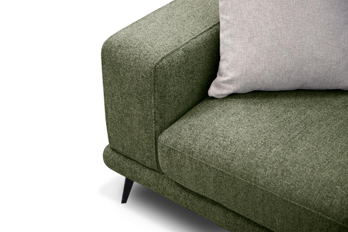 ECKSOFA MEDIOLANE 4-Sitzer, olivgrün - Olivgrün, Holzwerkstoff/Textil (282/219cm) - Wozimo