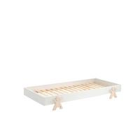 STAPELBETT Karlene 204x28x94 aus MDF in Weiß - Weiß, Holzwerkstoff (90/200cm) - 58aufmkessel
