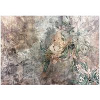 FOTOTAPETE Blumen Blätter Vliestapete Tapete 350x250 - Multicolor, Papier (350/250cm) - Wallarena