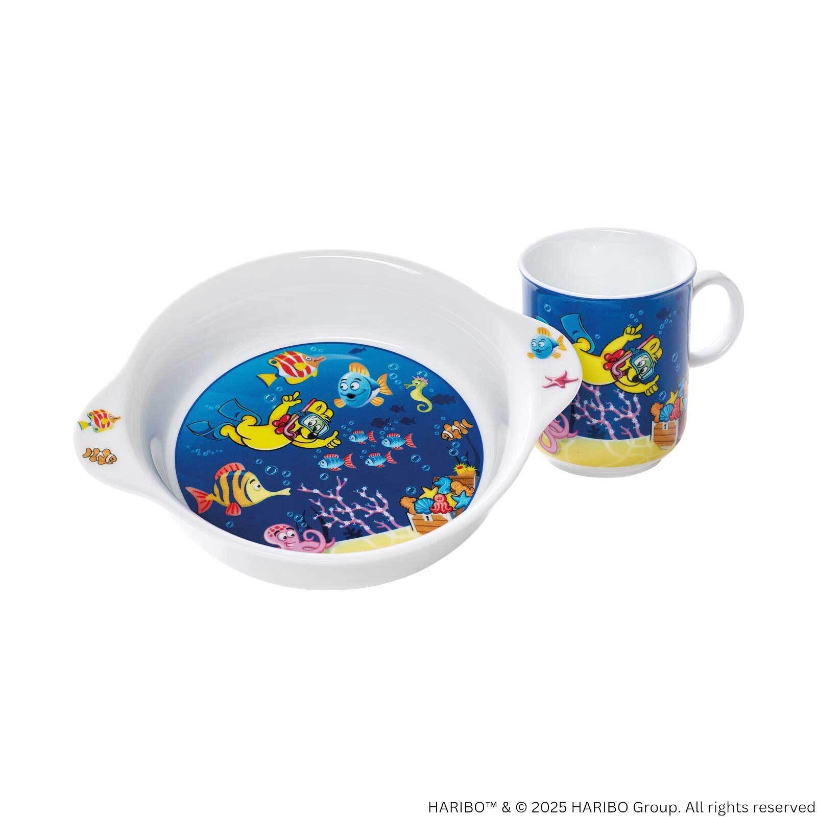 KINDERGESCHIRR-SET Haribo Seaworld bunt - Multicolor, Keramik (19/9.5/19cm) - Ritzenhoff Breker