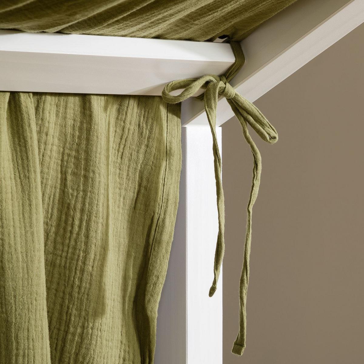 HAUSBETT-HIMMEL LIAN - Dunkelgrün, Textil - IDIMEX