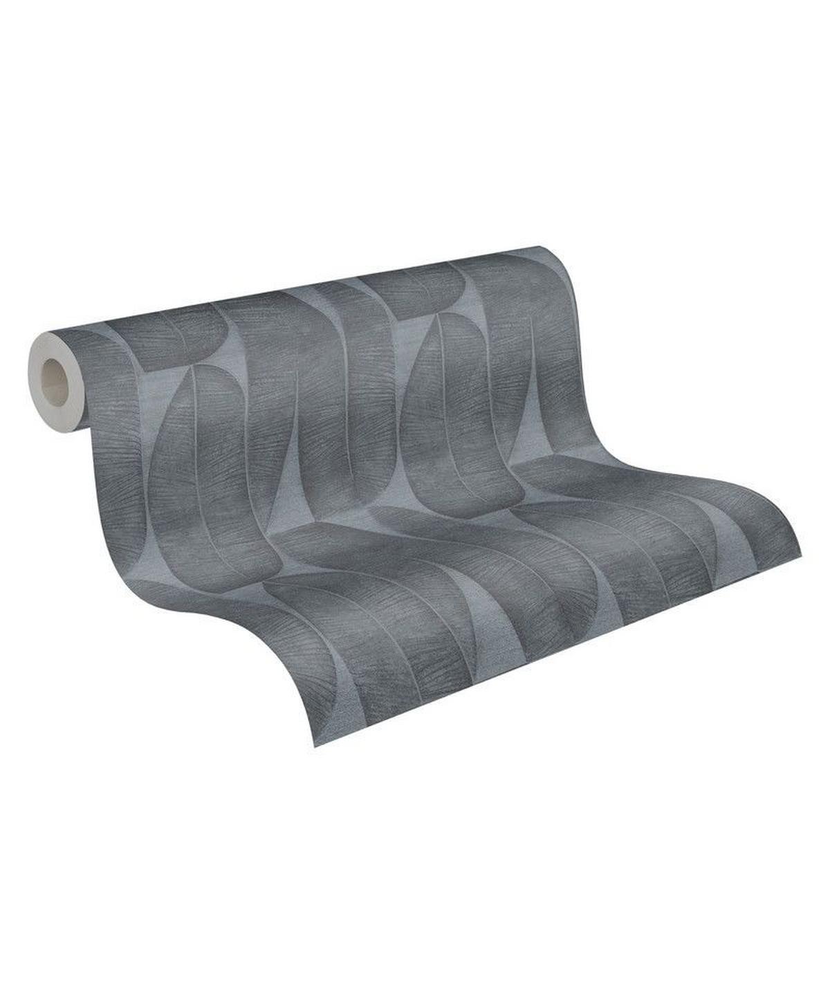 VLIESTAPETE Schwarz 53/1005 cm - Schwarz, Textil (53/1cm) - KUNSTLOFT