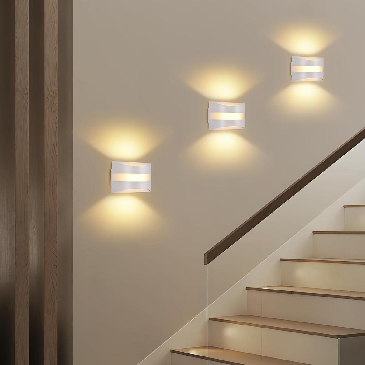 LED WANDLEUCHTE BURTON Ⅲ 21/13/8 cm - Weiß, Metall (13/8/21cm) - Nettlife