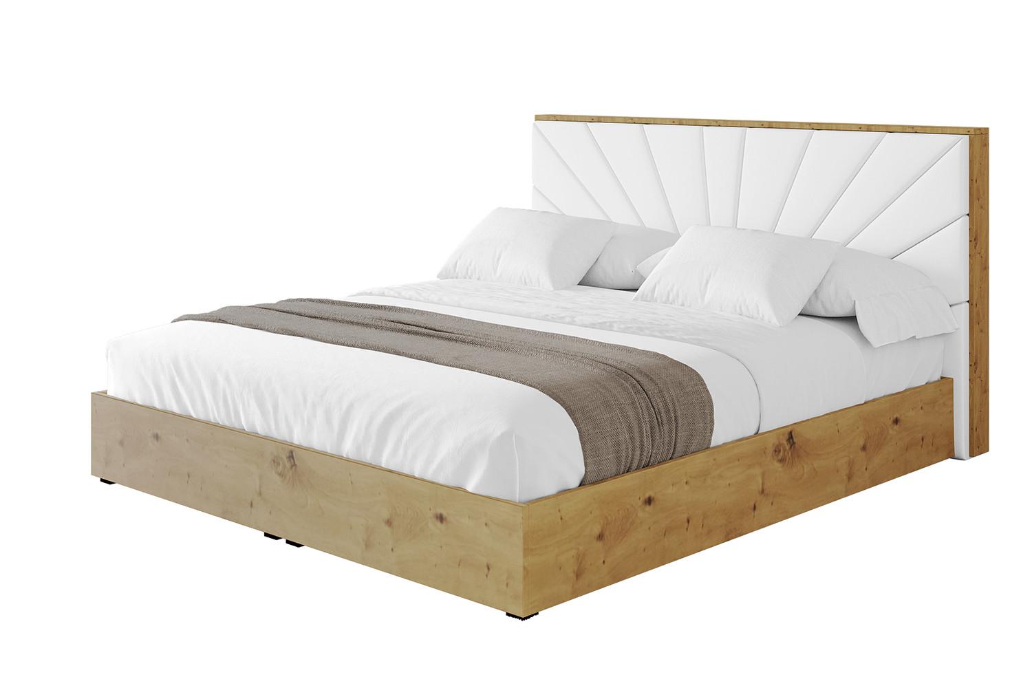 POLSTERBETT mit Bettkasten und Lattenrost, Boxbett ohne Matratze - ENZO6 180x200 Weiß Kunstleder - Weiß Hochglanz, Holzwerkstoff/Textil (180/200cm) - ALTDECOR