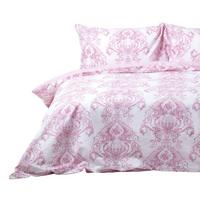 WENDEBETTWÄSCHE Toile-De-Jouy - Rosa, Textil (200/200cm) - Homescapes