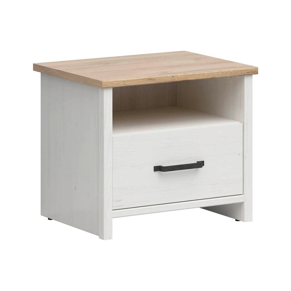 NACHTTISCH Aksel Weiß - Weiß, Holzwerkstoff (55/47.5/42.5cm) - Petits-meubles