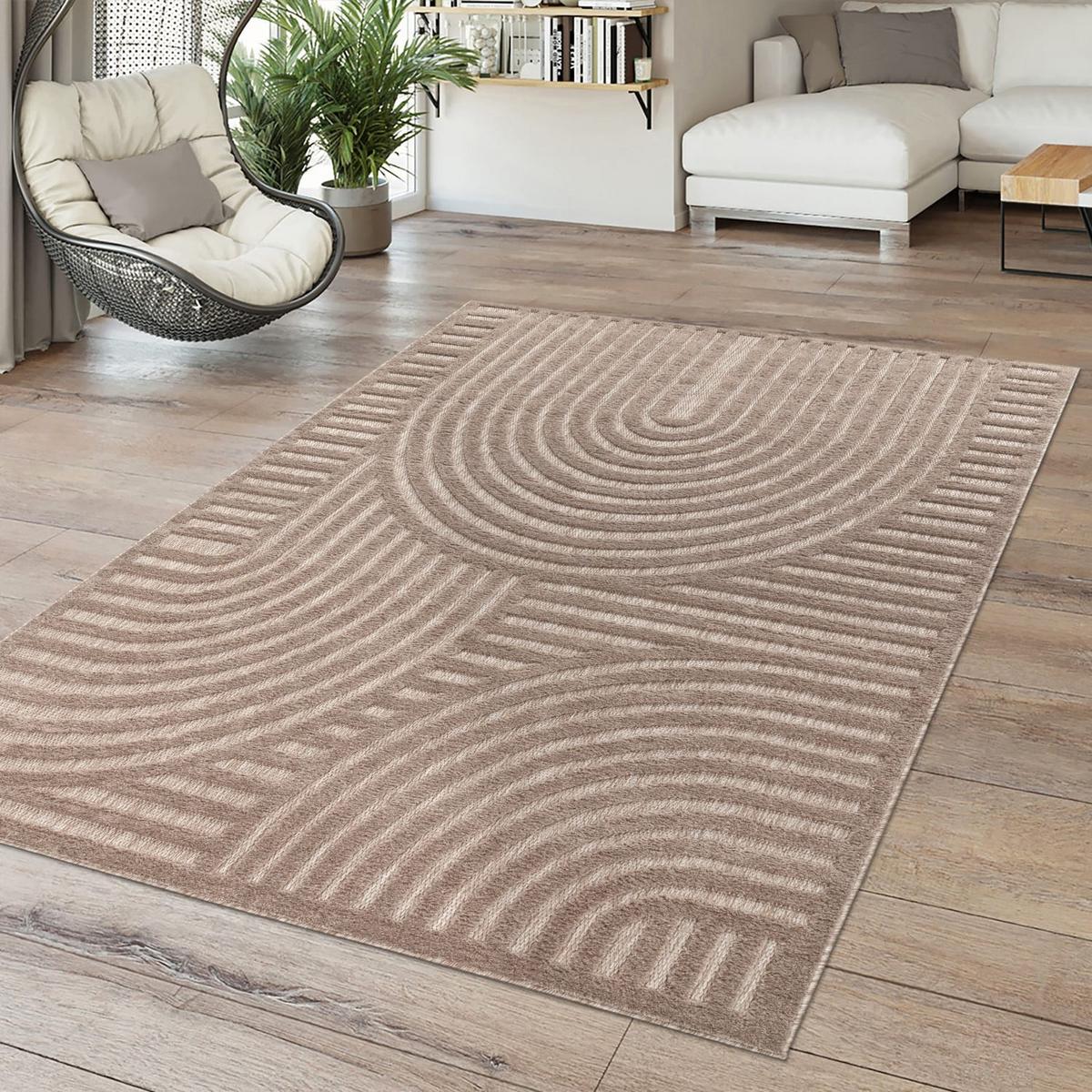 OUTDOORTEPPICH Ethno Beige 120 x 160 cm - Beige, Kunststoff (120/160cm) - TT Home