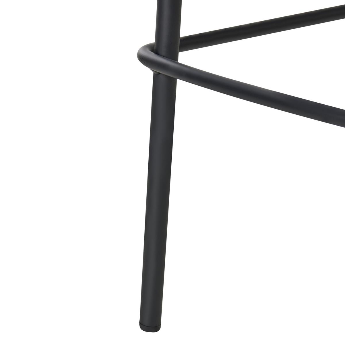 BARSTÜHLEN 2er-Set Goldbraun Duette - Schwarz/Braun, Textil (45/96/48cm) - Beliani