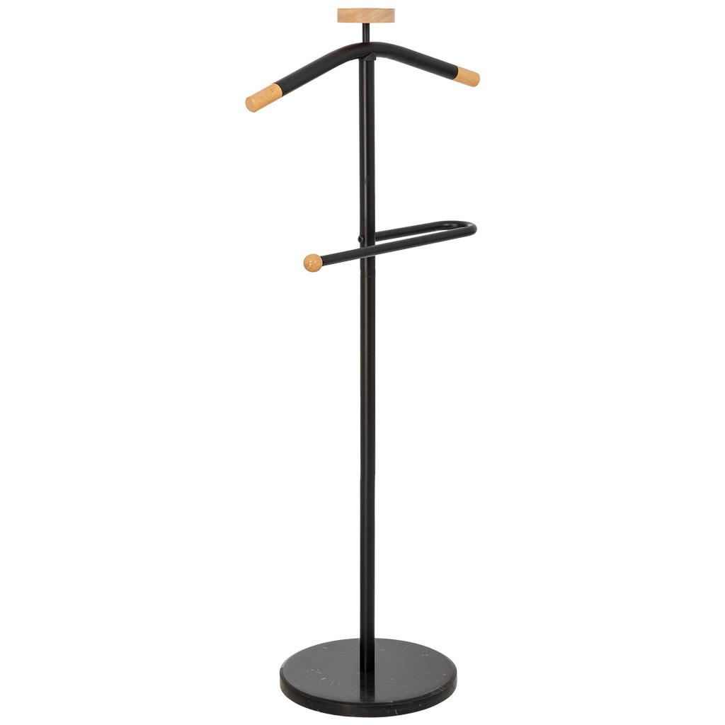 GARDEROBENSTÄNDER aus metall und holz - Schwarz, Metall (30/120/30cm) - Wanderlust