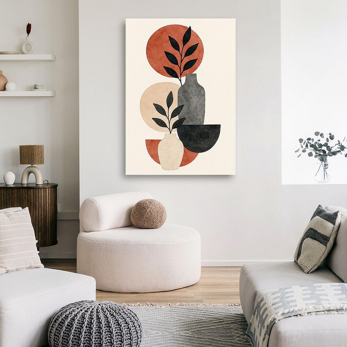 LEINWANDBILD Abstraktion 40x60cm - Beige, Textil (40/60cm) - Feeby